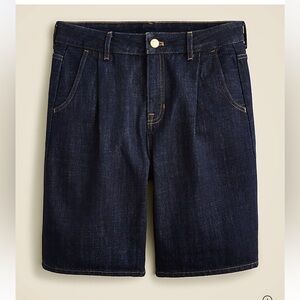 J. Crew Women’s Mid-Length Denim‎ Shorts 8” High Rise in Indigo Wash 26